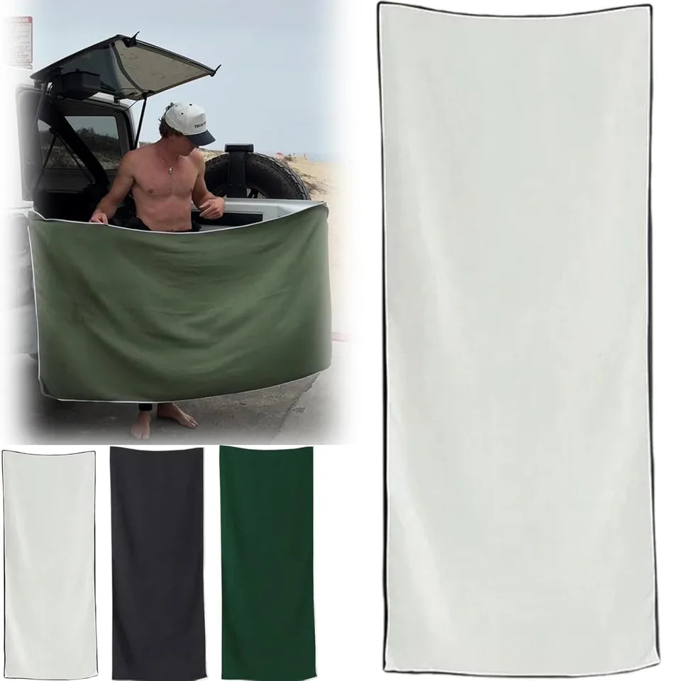 Serviette de bain magnétique multifonctionnelle d'extérieur, en molleton de corail, Portable, à séchage rapide, accessoires de salle de bain